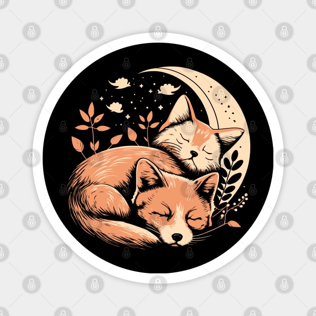 Cat and dog naptime is my happy hour Magnet by imshinji